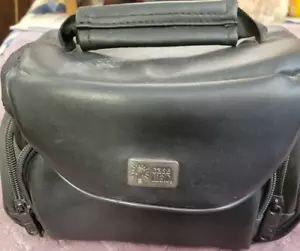 Custodia vintage borsa fotocamera logica nera tracolla tasche imbottita 8x5x5 - Foto 1 di 6