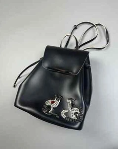 N21 Two Cats Real Leather backpack - Picture 1 of 11