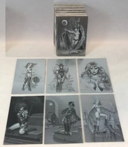 CRIMSON EMBRACE (Comic Images 1998) Vampire Art Lusterchrome Complete Card Set - Picture 1 of 3