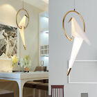 Modern Bird Design Ceiling Light Gold Finish Pendant Lighting Bedroom Deco Lamp