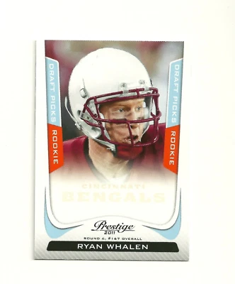 2011 Prestige Draft Picks Light Blue #287 Ryan Whalen /999 RC Bengals Stanford - Image 1 of 2