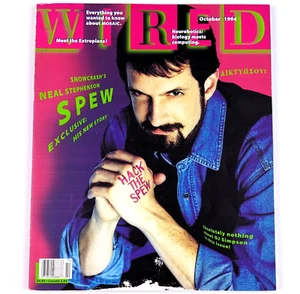 Wired Magazine Oct 1994 Snowcrash Neal Stephenson Spew / Neurobotics ~ No Label - Picture 1 of 3