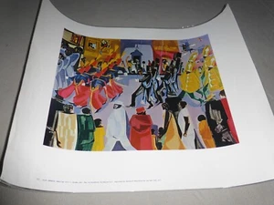 912 JACOB LAWRENCE AMERICANO 1917 LAMINADO ARTE IMPRESIÓN DESFILE 1960 SHOREWOOD NY - Imagen 1 de 6
