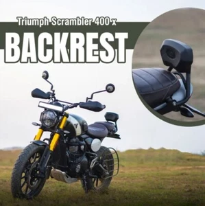 Fit For Triumph Scrambler 400X BACKEST BLACK - Imagen 1 de 6