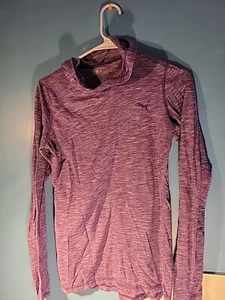Puma Womens Purple Hoodie Sweatshirt Size M - Picture 1 of 4