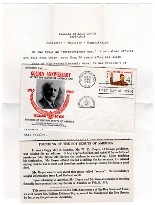 #1145 Boy Scouts 1960 FDC - Explorer Post 2486 Stockyard Dist. Chicago IL - Image 1 of 2