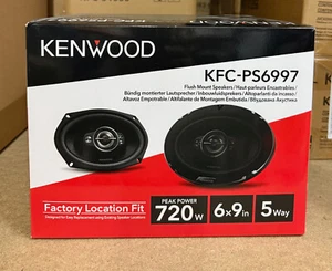 KENWOOD 6"x9" 6x9 1440W 4-way car rear deck oval shelf speakers KFC-PS6997 PAIR - Picture 1 of 6