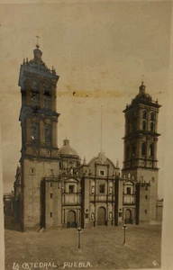 Vintage Mexiko RPPC Postkarte La Catedral Puebla Anfang 1900 - Bild 1 von 3