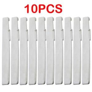 10PCS Guitar Bone Saddle 72x3x9mm Folk Acoustic Luthier String nut bridge - Picture 1 of 6