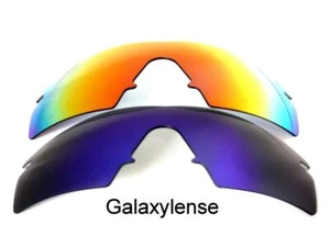 2 pares de lentes de repuesto Galaxy para marco Oakley M Strike polarizadas azul y rojo - Imagen 1 de 9