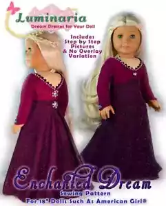 Printed Pattern 18" Doll Clothes American Girl Elsa Frozen Holiday Nutcracker - Picture 1 of 10