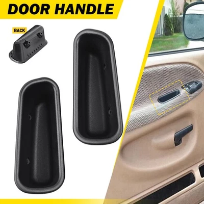 Pair For 1994-2002 Dodge Ram 1500 2500 3500 Inner Front RH LH Door Pull Handle - Image 1 of 4