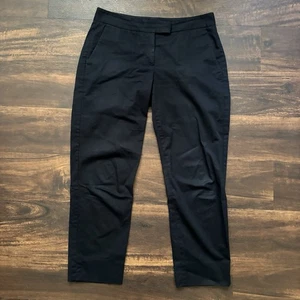 Theory Pants Sz 4 Women’s Navy Blue Almost Black color Guc - Picture 1 of 5