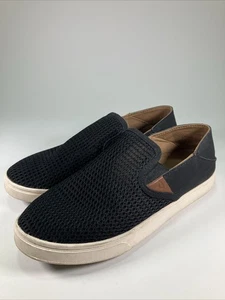 Zapatos informales OluKai para mujer Pehuea EE. UU. 8,5 UE 38,5 negros sin cordones doble corneada - Imagen 1 de 7