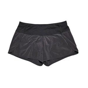 Lululemon Run Times Short II Größe 6 schwarz gefüttert schweißableitend gesicherte Taschen - Bild 1 von 9