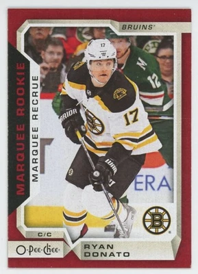 2018-19 O-PEE-CHEE Ryan Donato MARQUEE RC ROOKIE RED BORDER - Image 1 of 2