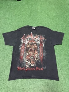 Camisa De Colección Slayer World Painted Blood 2010 Tour Talla Grande Metal Negro MARCADA - Imagen 1 de 14