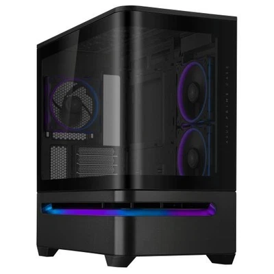 Asus Prime Ap202 Argb Gaming Case W/ Curved Glass Panel Micro Atx 3X Argb Fans A - Image 1 of 2
