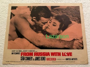 JAMES BOND 007 FROM RUSSIA WITH LOVE LOBBY CARD SEAN CONNERY BIANCHI - Picture 1 of 7
