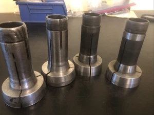 4 Hardinge 5C Step Collets Assorted Sizes used condition - Picture 1 of 11