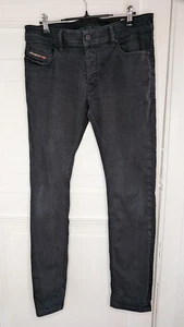 Diesel Sleenker Herren Slim Skinny Black Denim Jeans - W32 L32 (siehe Info) - Bild 1 von 14