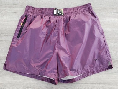 Pantalones Cortos Tejidos Nike Sportswear Mujeres L Fucsia Brillo Tiro Alto Cremallera Bolsillo DA6166 Foto 1 de 4