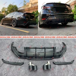 BodyKits Forged/Carbon Fiber Rear Bumper Diffuser Lip Fit For Lexus GS F 2016-20 - Picture 1 of 30