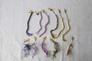 Lot of 6 Shimmer/Sparkle Skeins of Renaissance Design Embroidery Floss - Picture 1 of 8
