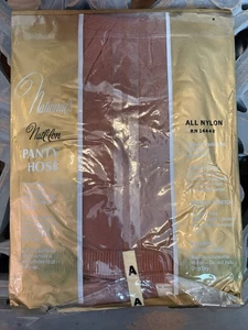 National’s Natl-Lon Miracle Stretch Panty Hose All Nylon RN 14448 Sz A Nude Tan - Picture 1 of 7