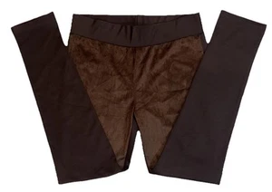Leggings donna Dillards collezione Tasha Polizzi marroni stretti grandi nuovi con etichette - Foto 1 di 6