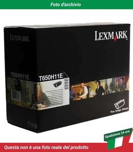 T650H11E Lexmark T650N Cartuccia del Toner Nero - Photo 1/4