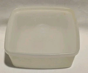 Vintage Tupperware Sandwichbehälter transparent 311-5 & Deckel 310-38 - Bild 1 von 6