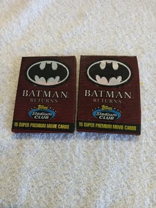 2 - 1991 Topps Stadium Club Batman Returns Sealed Trading Card Packs - Picture 1 of 3