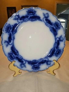 Vintage Flow Blue Plate Norbury Pattern Alfred Meakin England 1891 Rare - Picture 1 of 8