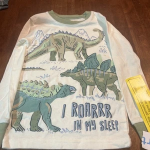 Carters Sleep Shirt Pajamas Pj Top Dinosaur 4T  - Picture 1 of 5