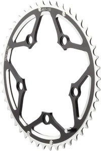 48T Aluminum Multi-Speed Chainring - CNC Machined 8/9/10-Speed BCD 110 Black - Picture 1 of 1