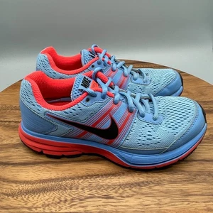 Nike Air Zoom Pegasus 29 Shoes Womens 5.5 Blue Red Running Comfort Walking Gym - Picture 1 of 8