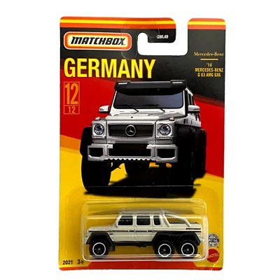 '14 Mercedes-Benz G 63 AMG 6X6 Matchbox Stars of Germany 2021 MB1056 1/64 GWL56 - Image 1 of 3