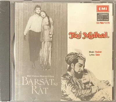 Barsat Ki Rat / Taj Mahal - RARE EMI Bollywood Music CD PMLP 5179 (Pre-owned) - Image 1 of 3