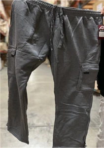 Big Boys Fleece Cargo Sweatpants Charcoal Male | Size 2XL - Picture 1 of 4