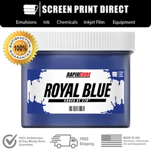 Royal Blue - Low Temperature Cure Plastisol Ink For Screen Printing - 5 Gallon - Picture 1 of 6