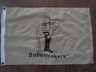 Vintage 2X3 Ft Dura-Lite Made In Usa Purdue Boilermakers Banner Loop Flag Mascot