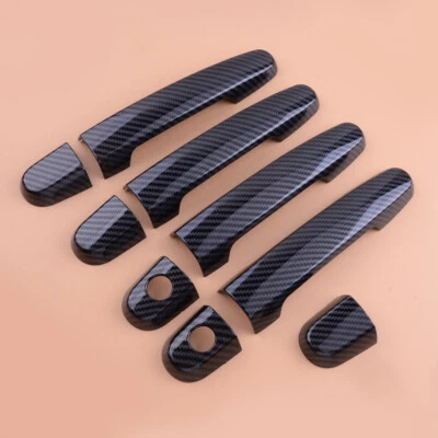 Carbon Fiber Style Side Door Handle Covers Trim Fit for Toyota Corolla 2003-2013 - image 1 of 4