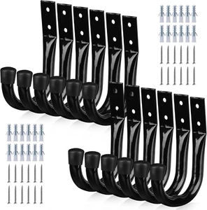Heavy Duty Garage Storage Hooks, 12-Piece Bike Hooks for Garage Wall, Utility Ga - Picture 1 of 12