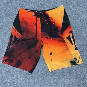 Volcom Shorts Herren 30 Bruce Annihilator Nano Orange Batik Board Schwimmen Hybrid - Bild 1 von 12