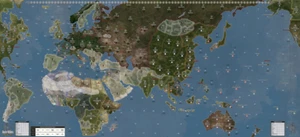 Mapa Global Axis & Allies 1940 - Grandes Juegos Juego de Mesa de Guerra ¡Nuevo! - Imagen 1 de 1