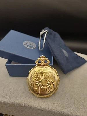 Bradfor Exch Majestime 17 Jewel Skeleton Swiss Made Shock Protected Pocket Watch - Image 1 of 4