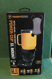 Tough & Thirsty Power Cupholder Bottle & Phone Mount XL 40 Oz Cup Holder - New - Zdjęcie 1 z 3