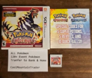 Pokemon Omega Ruby Loaded With All 721 + 120+  Legit Events - Bonus Variant - Picture 1 of 2