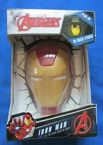 NEW Marvel Avengers Iron Man Lil 3D Deco Plug-In Light 3D Crack Sticker Night Li - Picture 1 of 3